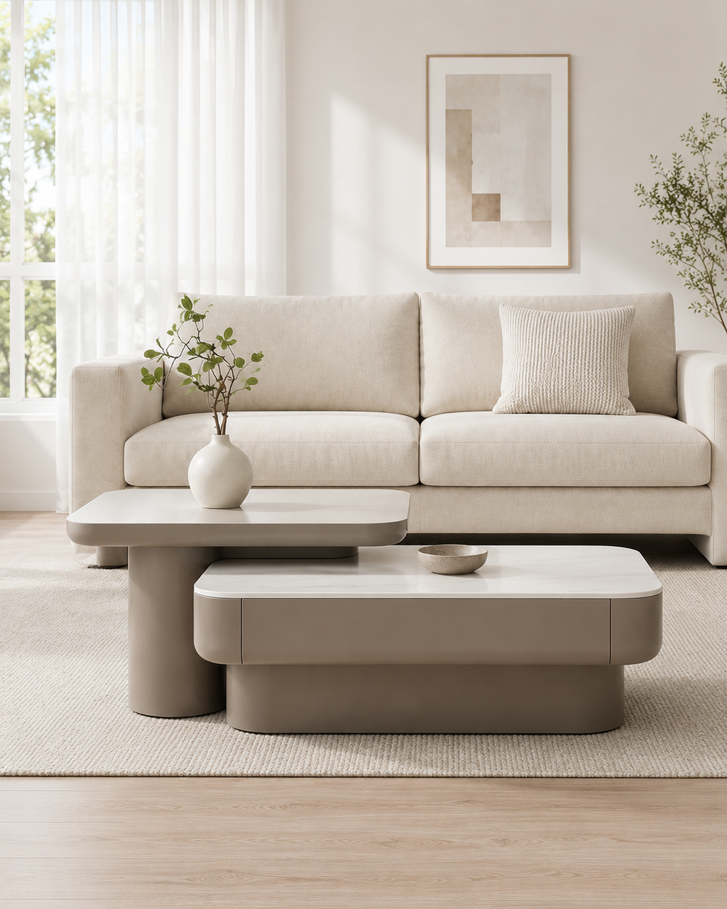 Elio Stone Coffee Table
