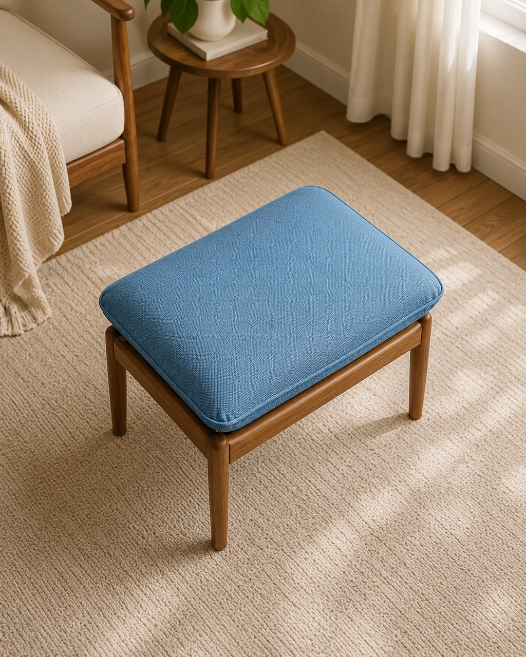 Luca Fabric Ottoman
