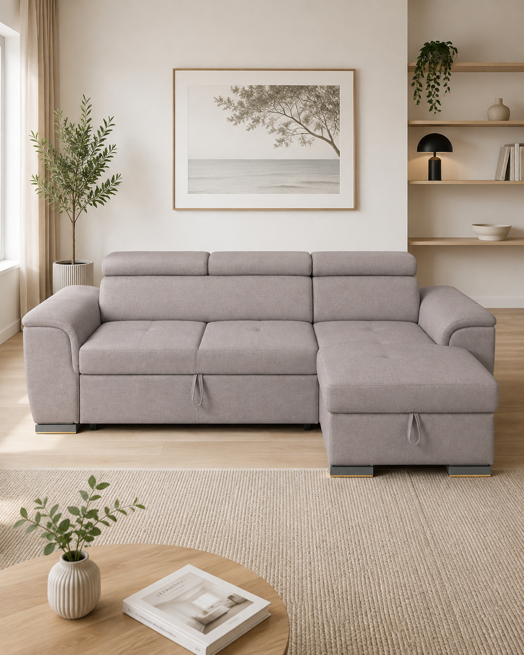 Kintara Fabric Storage Sofa Bed