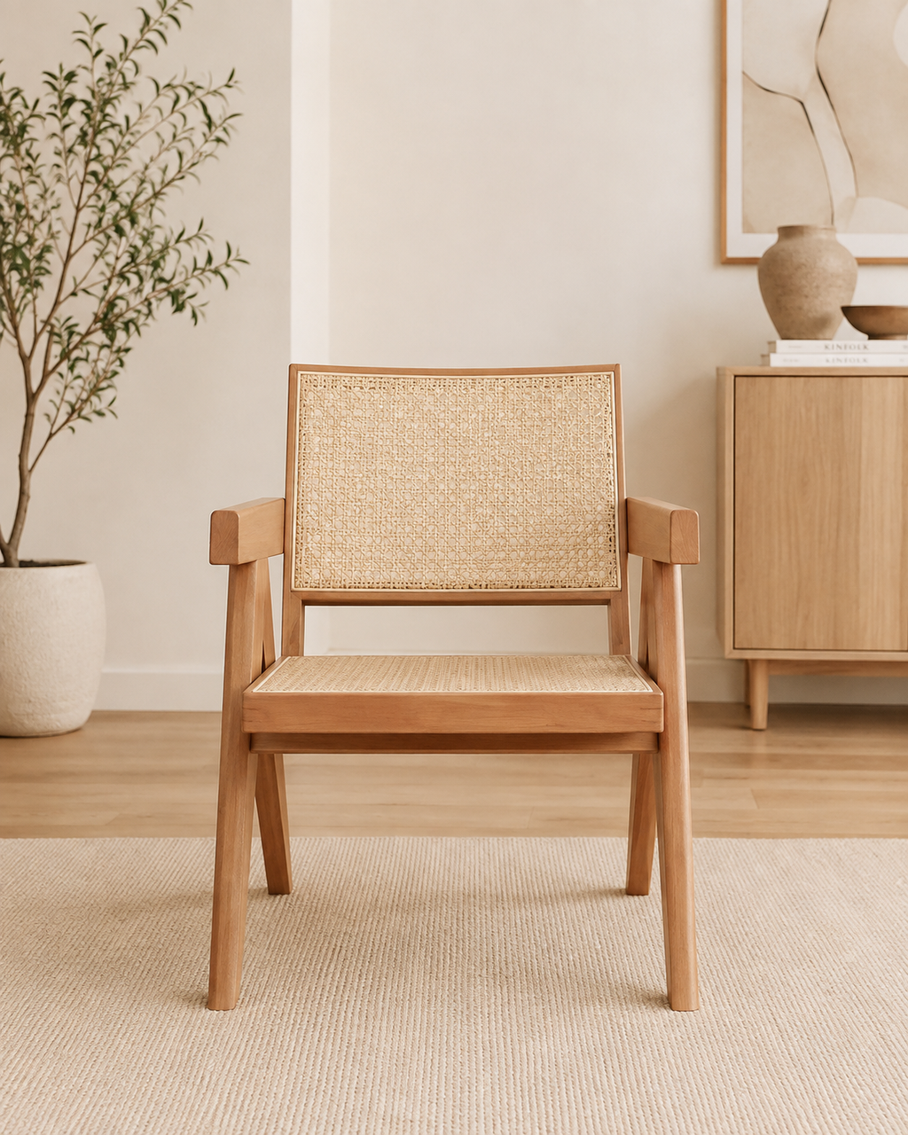 Arden Rattan Accent Chair