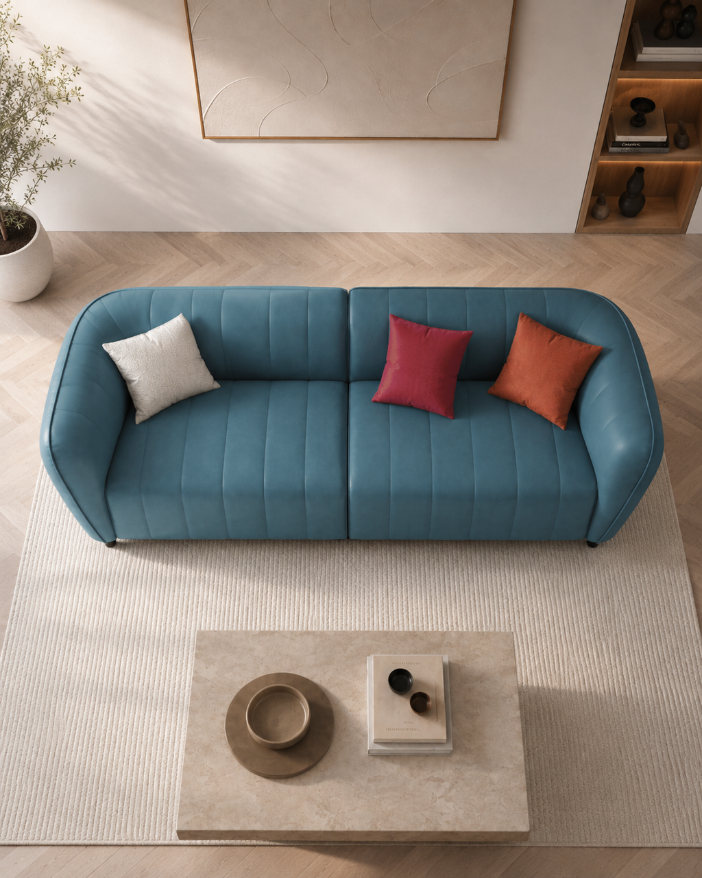 Glenmore Leathaire Sofa (4 Seater)