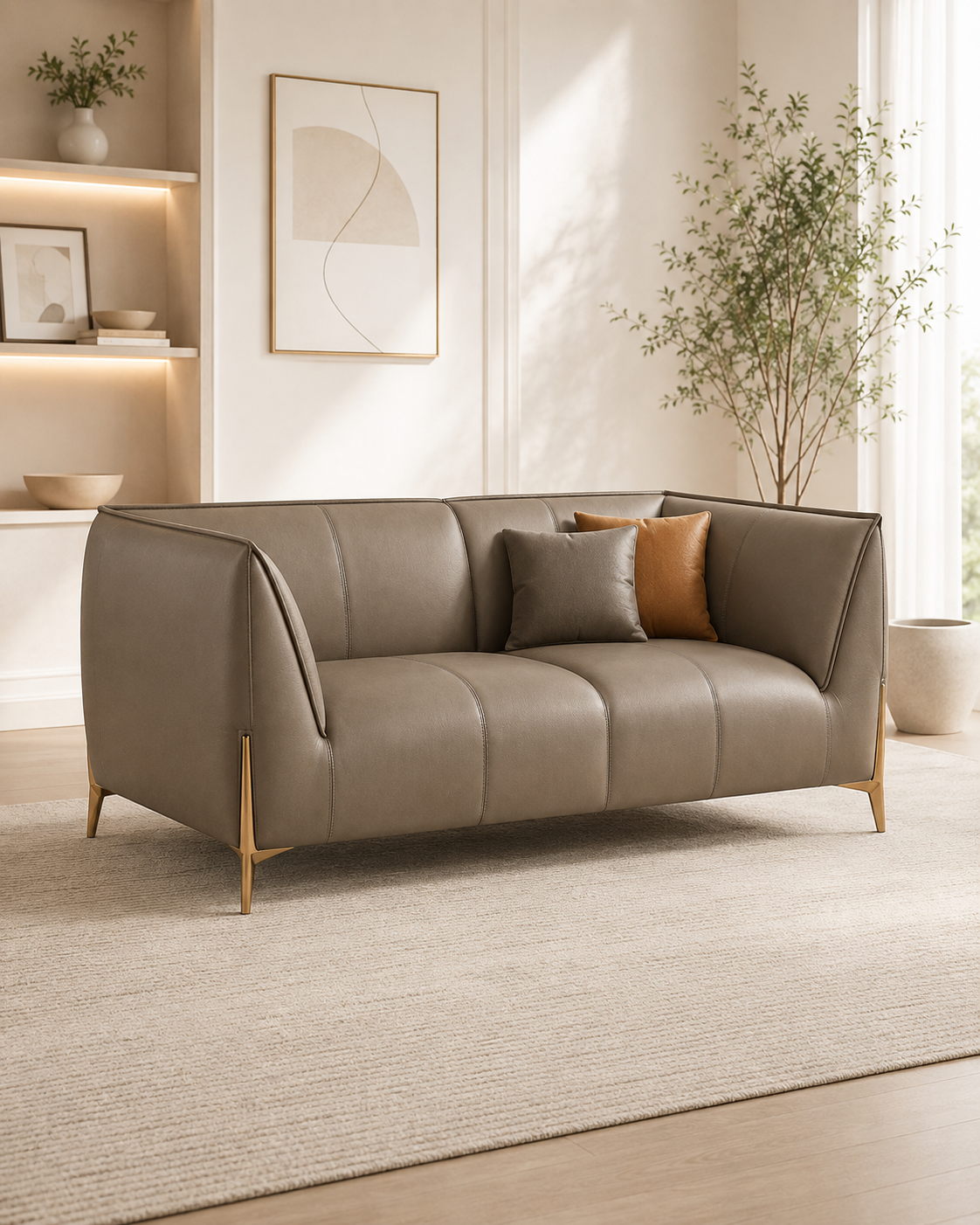 Quinton PU Leather Sofa