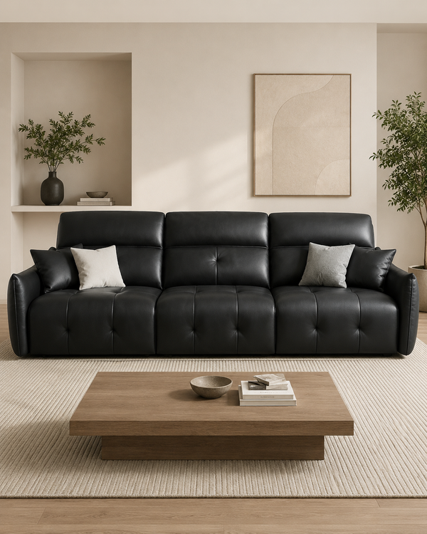 Axton Genuine Leather Sofa