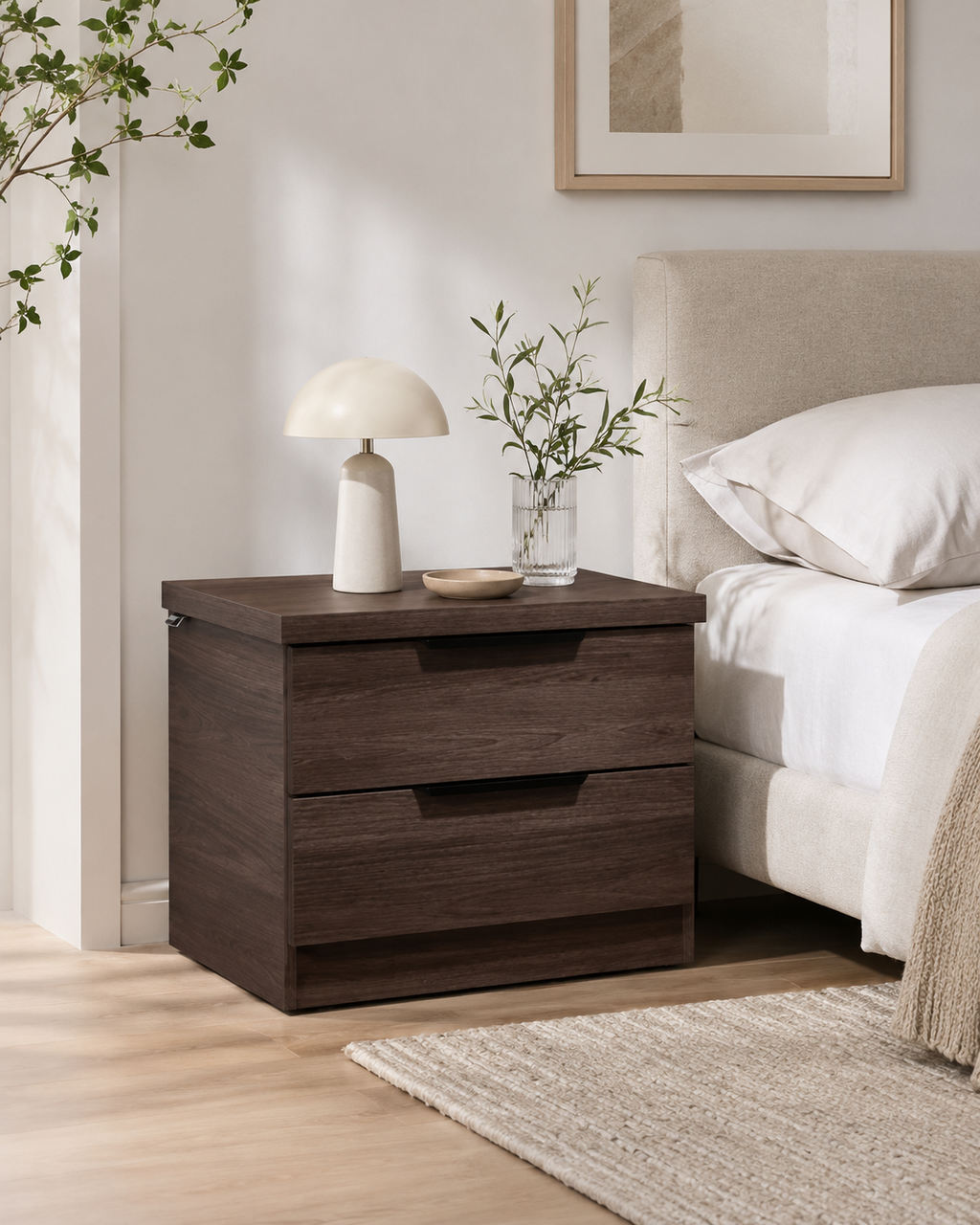Attkins Wooden Side Table (45cm)