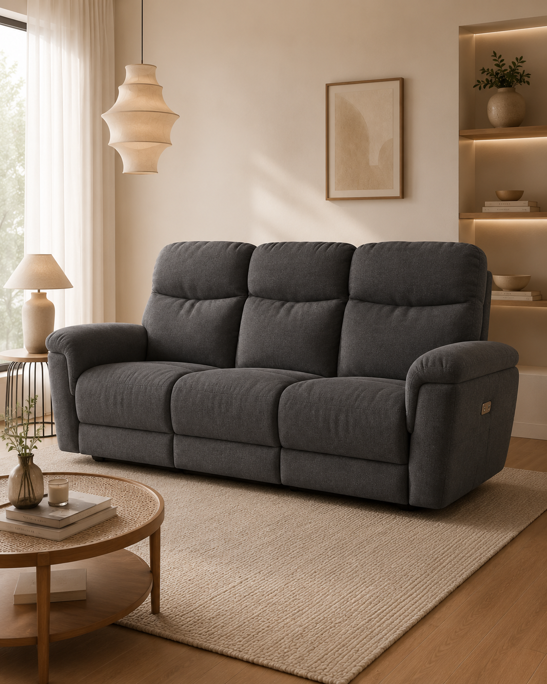 Lenvor Fabric Recliner Sofa
