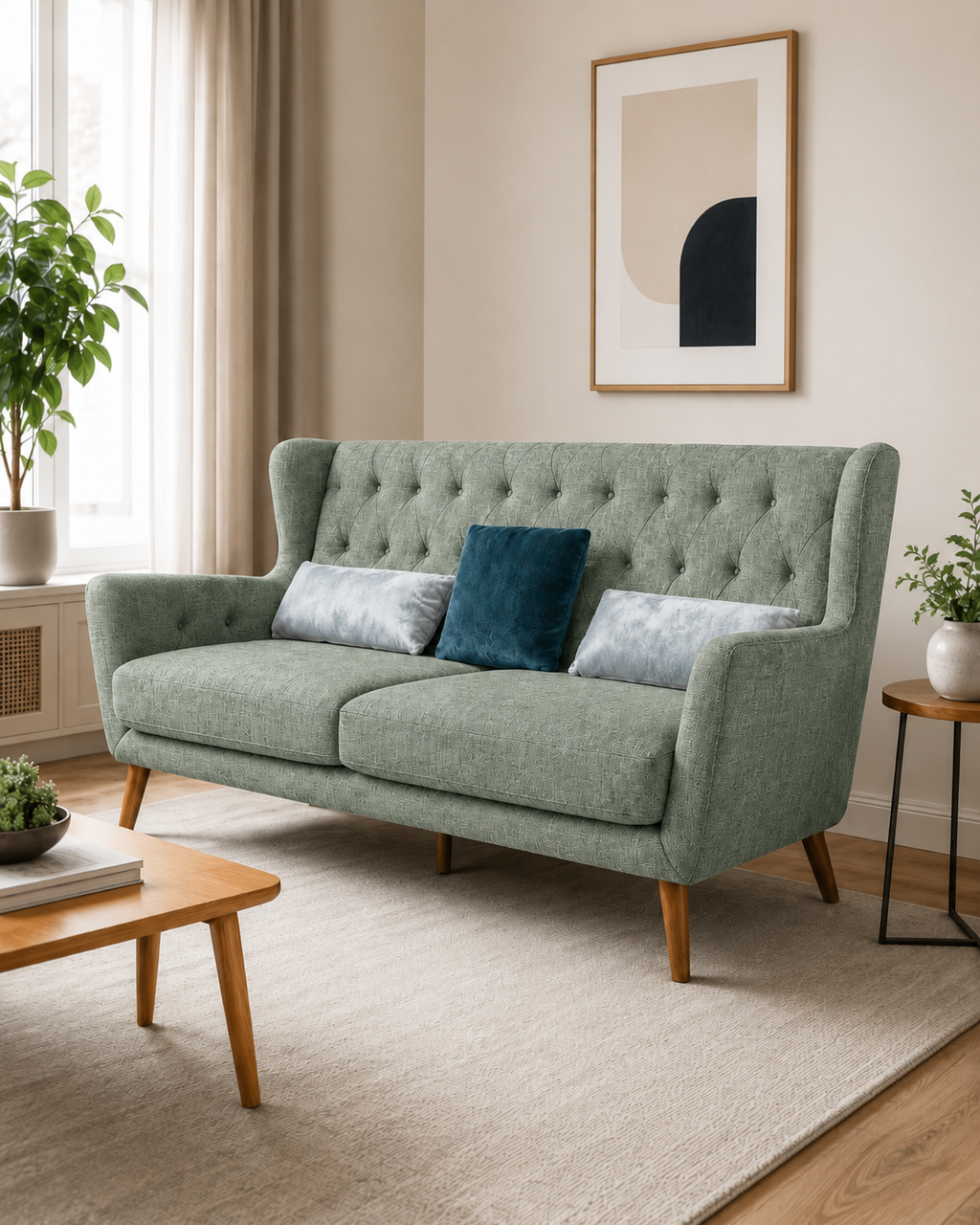Aldwyn Fabric Highback Sofa