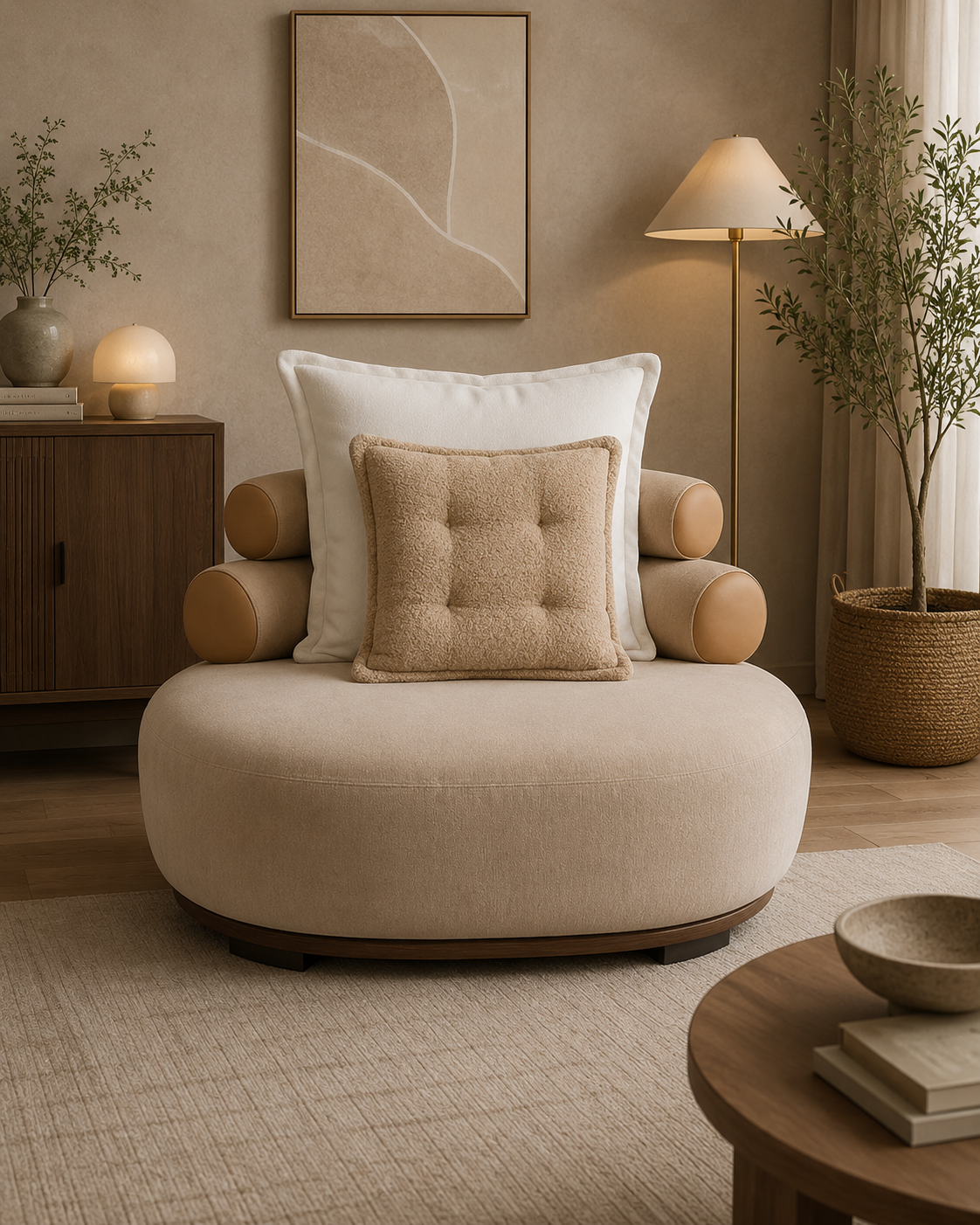 Ilyra Fabric Lounge Chair