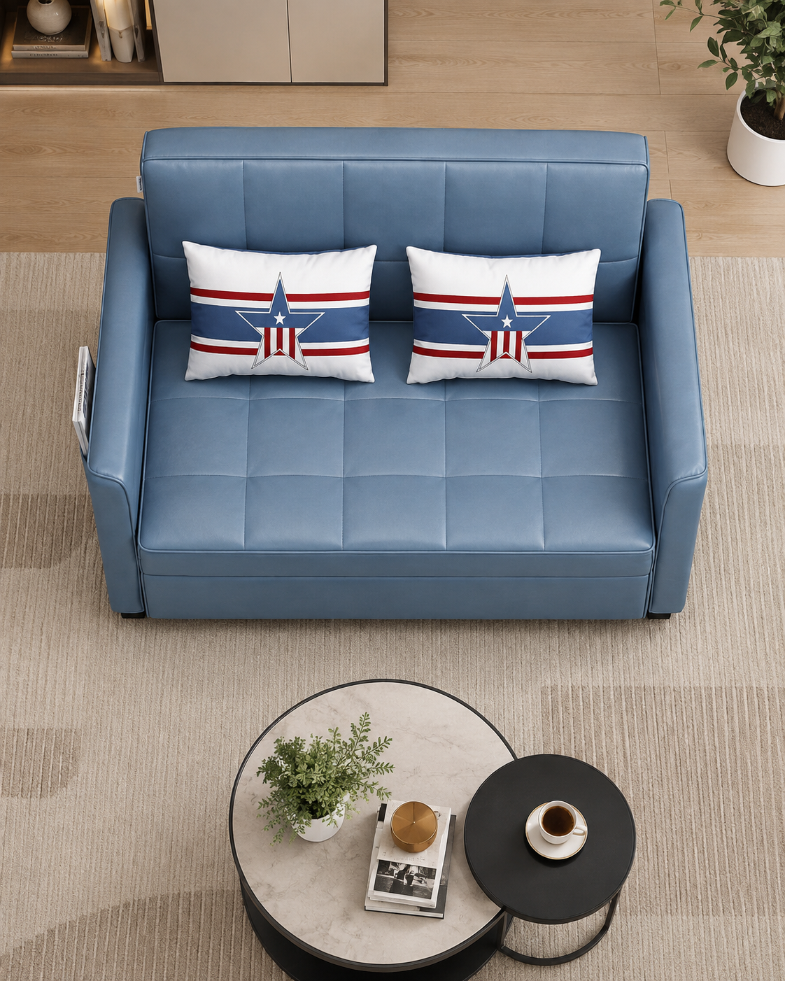 Lydell Tech Fabric Sofa Bed