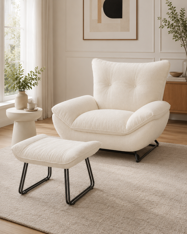 Mallow Fabric Lounge Chair