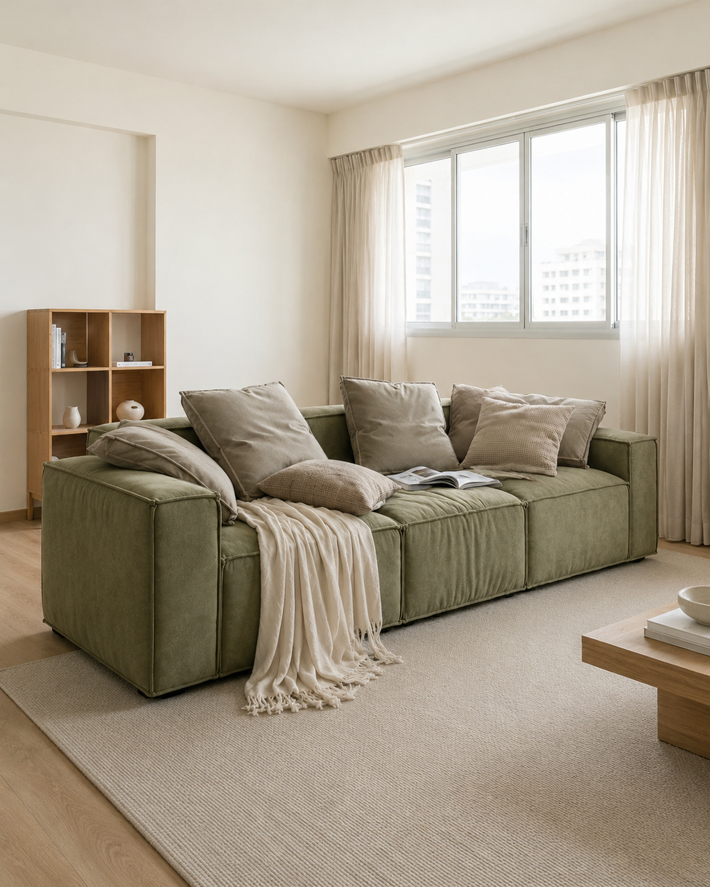 Moss Fabric Sofa