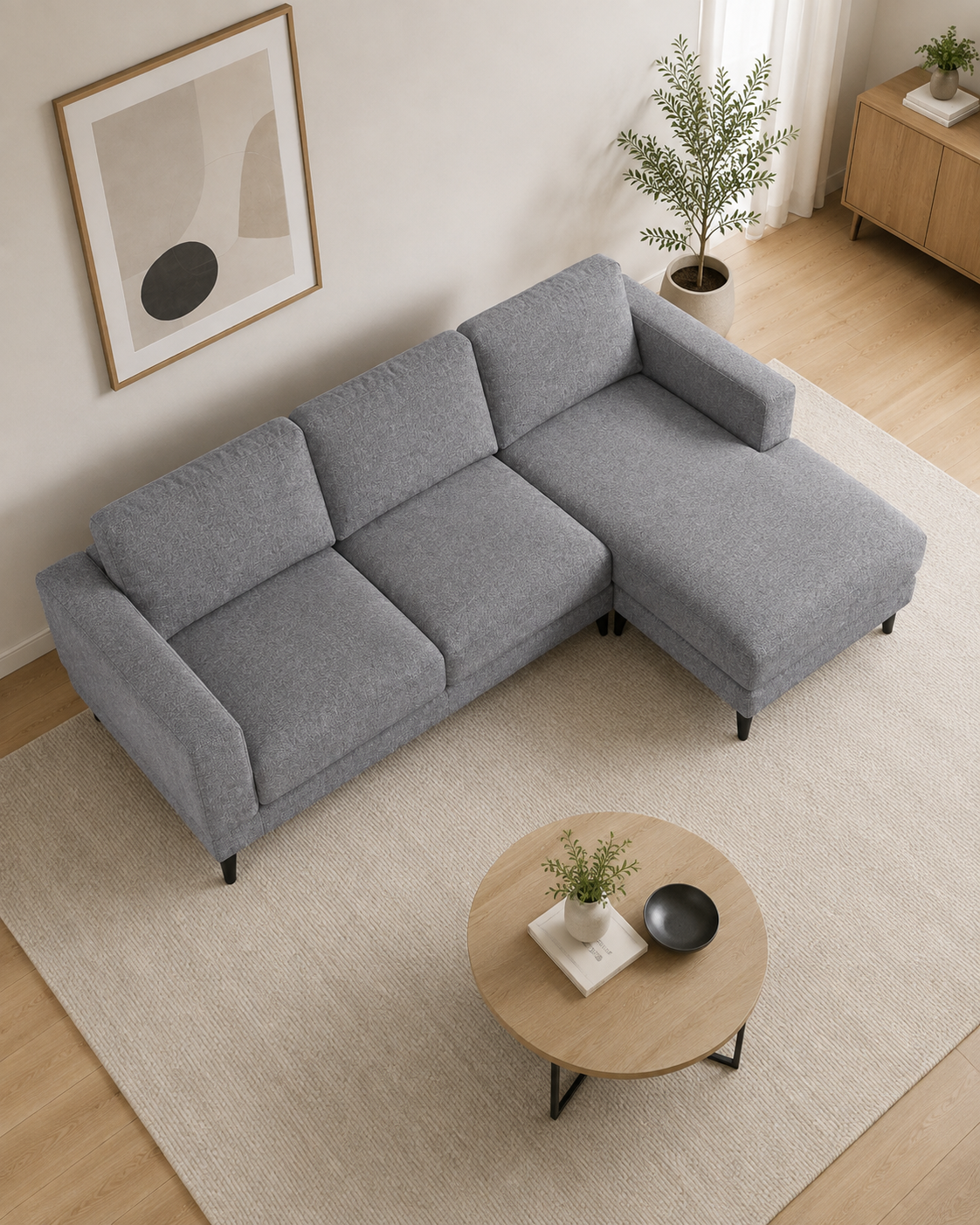 Grosvenor Fabric Chaise Sofa