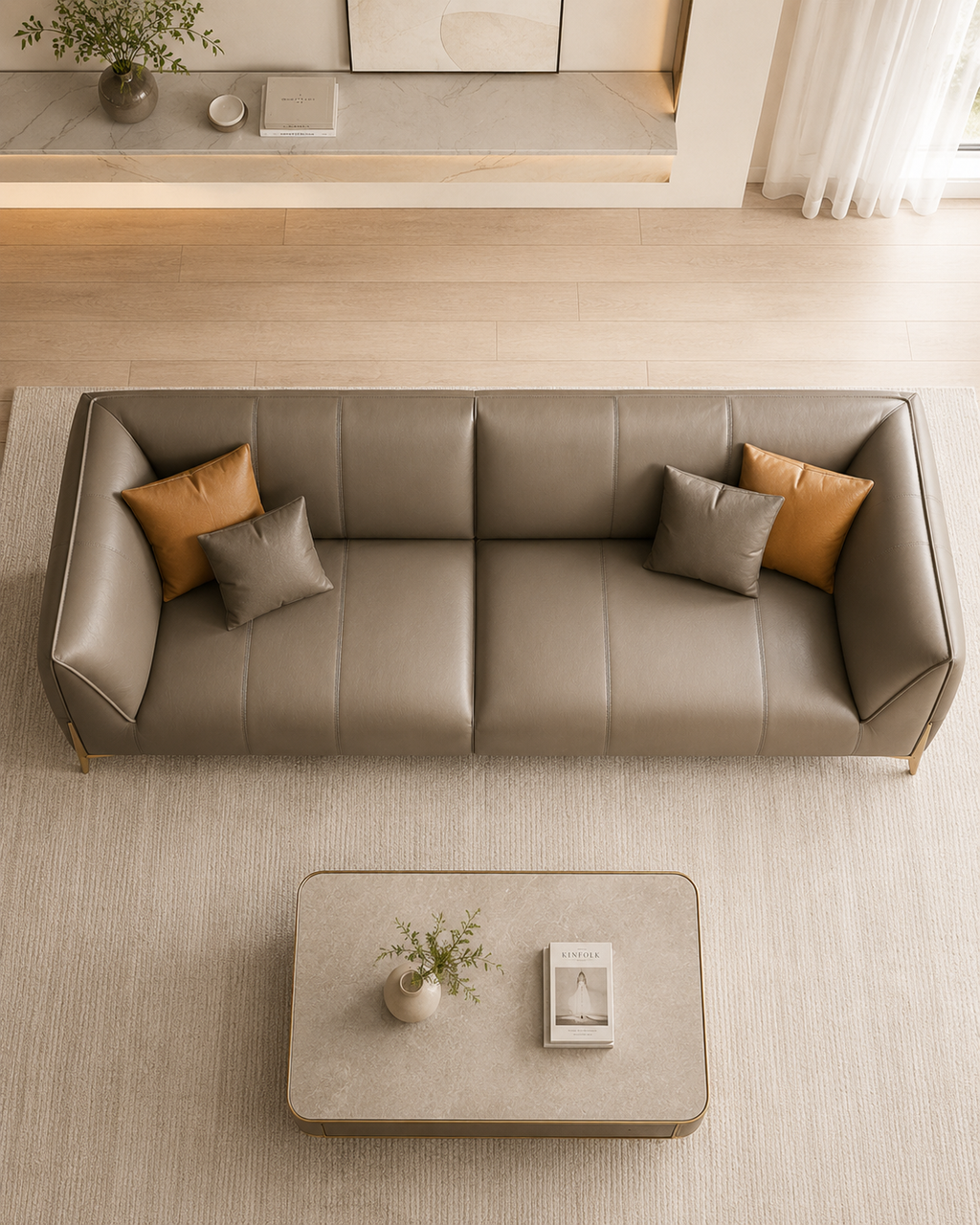 Quinton PU Leather Sofa