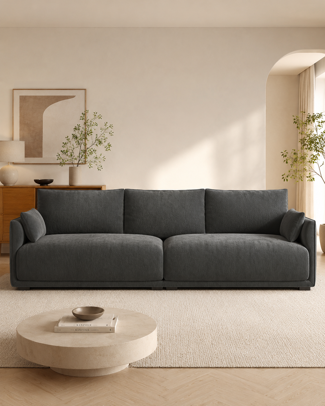 Rowan Chenille Fabric Sofa