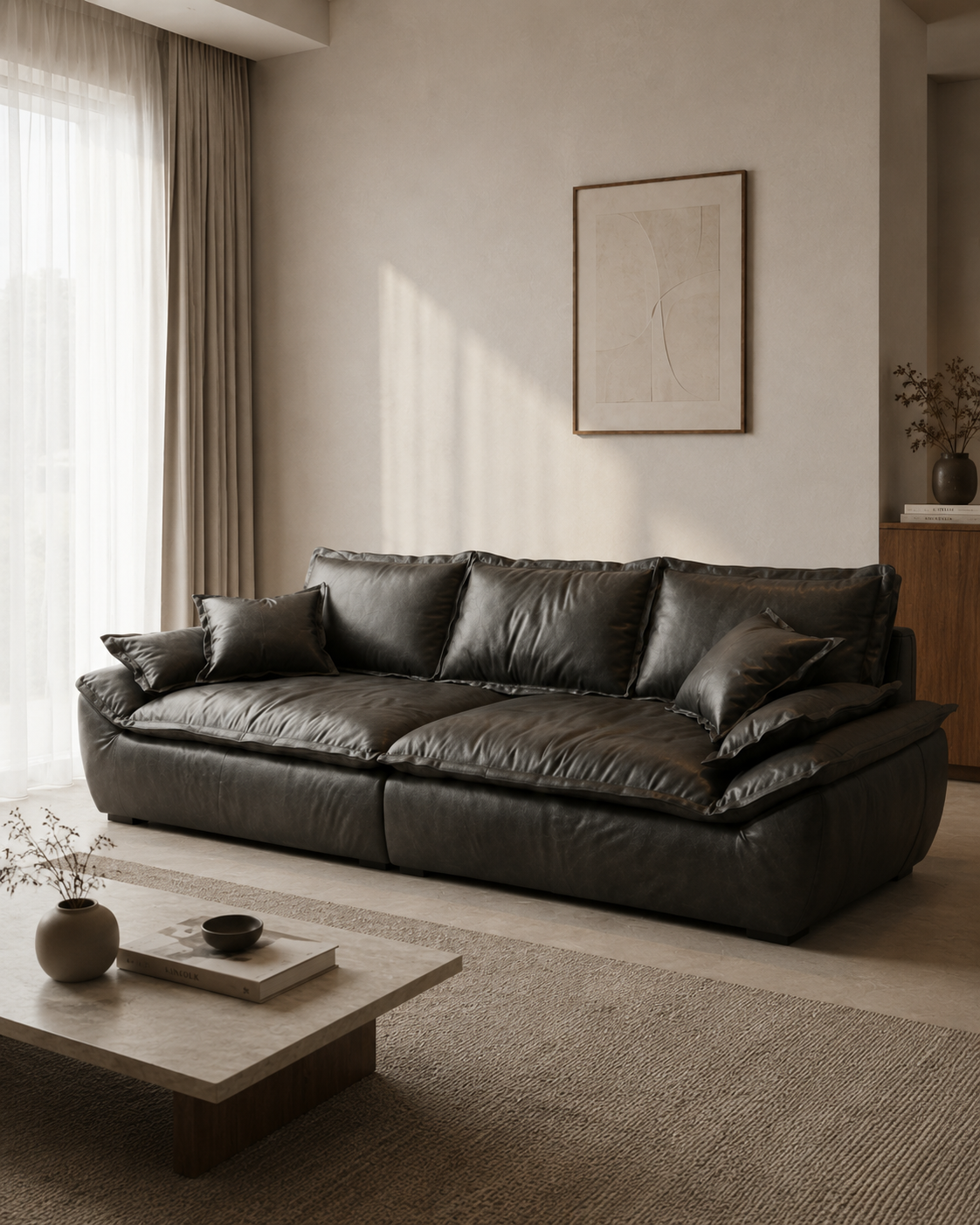 Vesper Leather Sofa