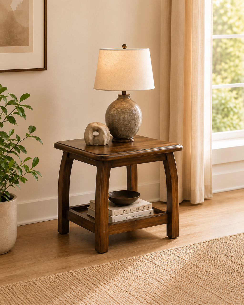 Elowen Wooden Side Table