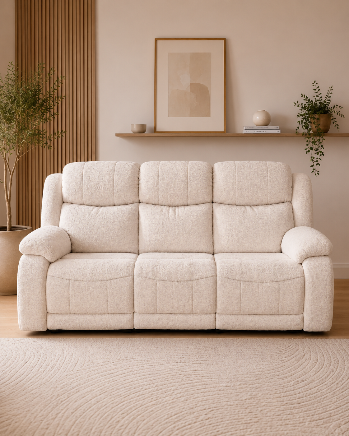 Sorano Teddy Fabric Recliner Sofa