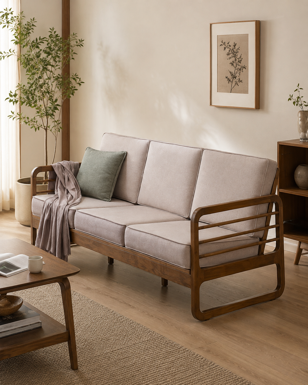 Elverton Wooden Sofa