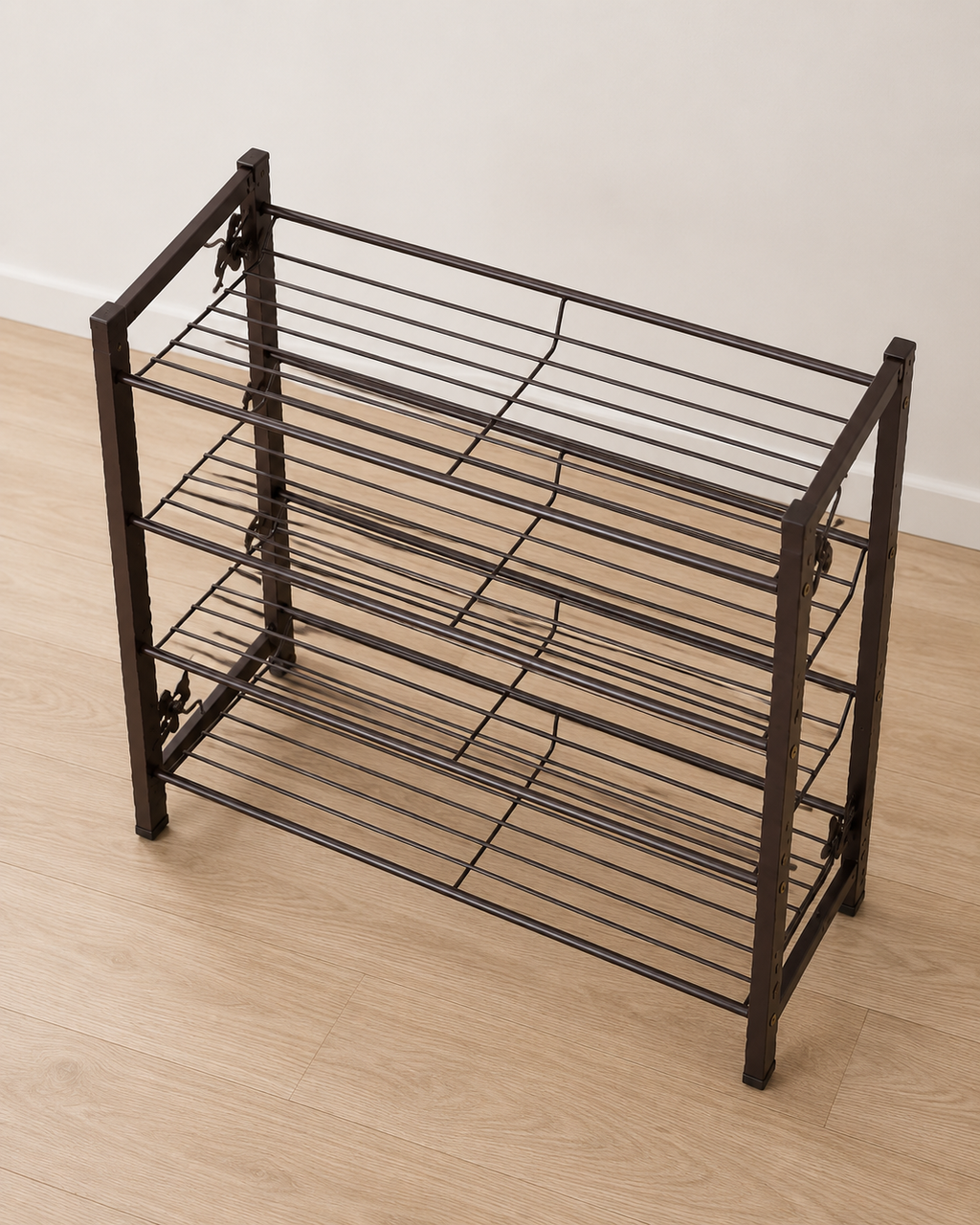Tova 4 Tier Metal Shoe Rack