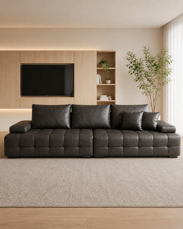 Sable Leather Sofa