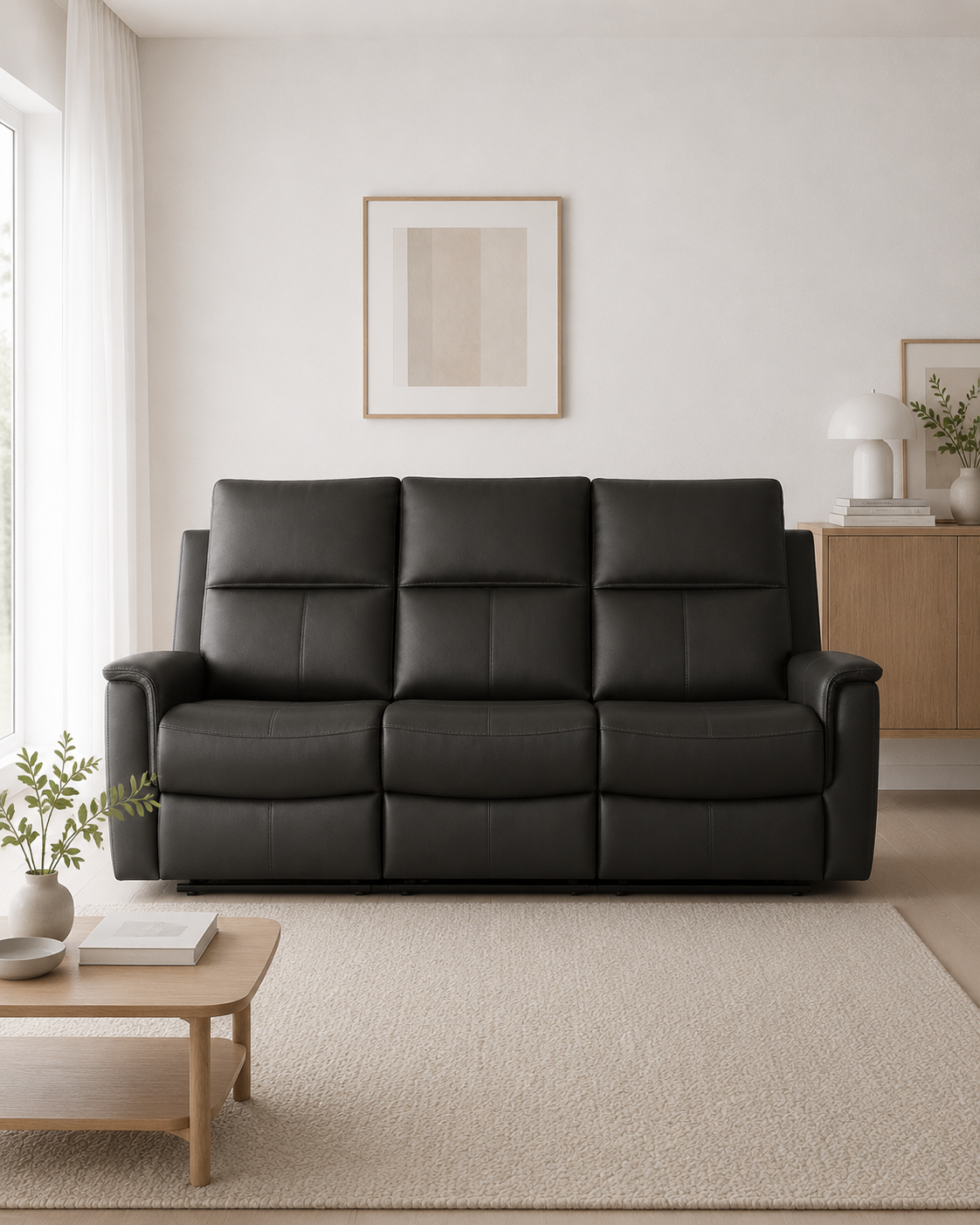 Sherborne Genuine Leather Recliner Sofa