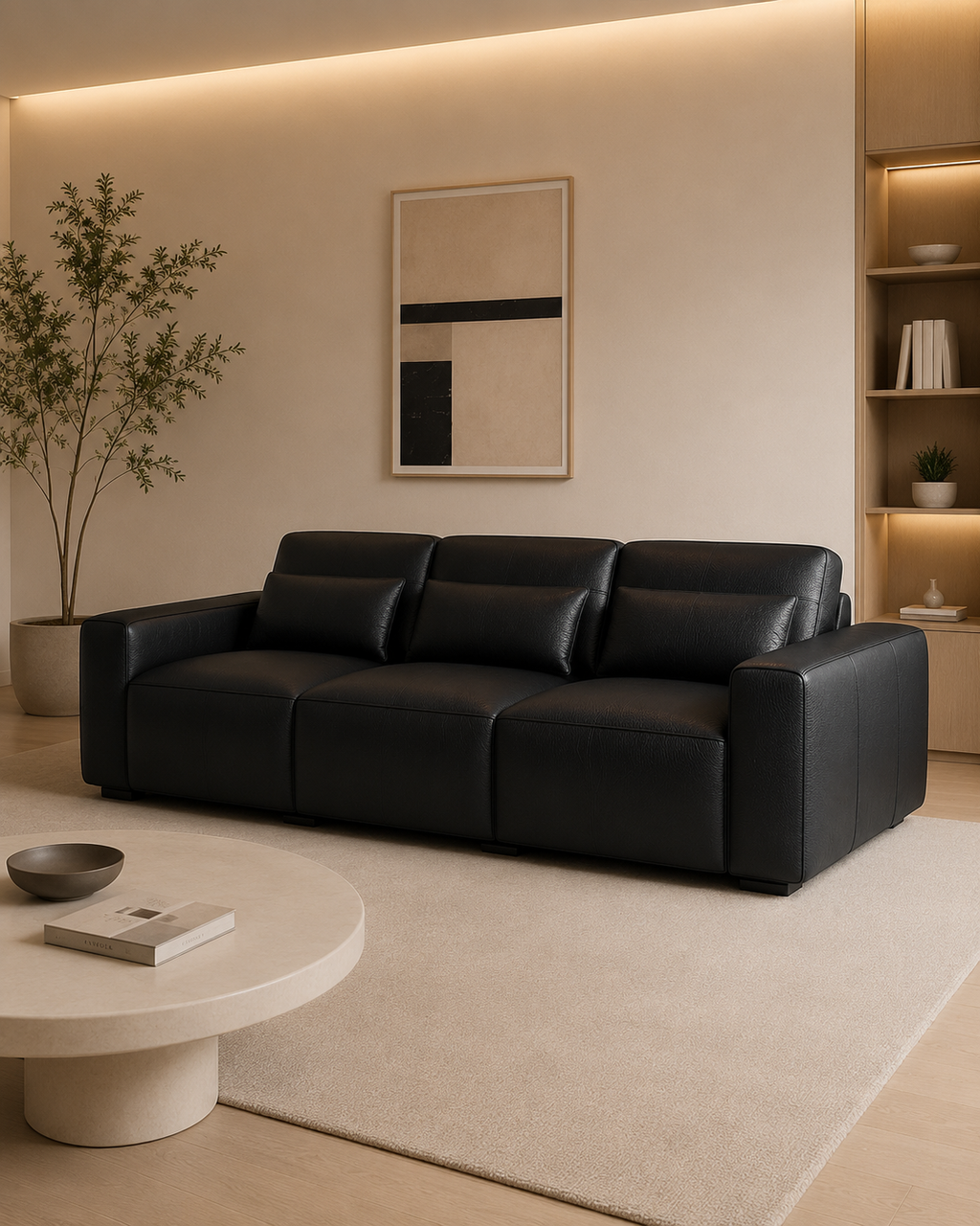 Vesper Genuine Leather Sofa