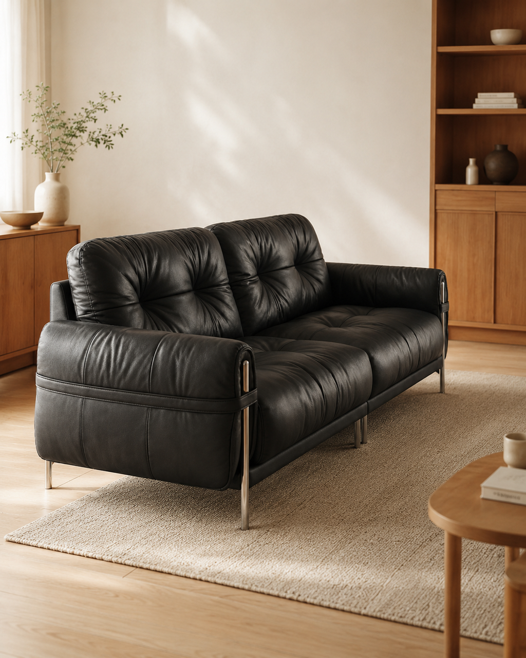 Dario Leather Sofa