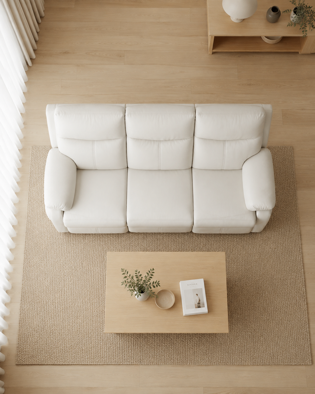 Keswick Genuine Leather Recliner Sofa