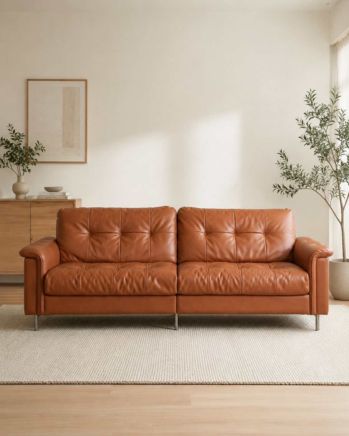 Emrys Leather Sofa