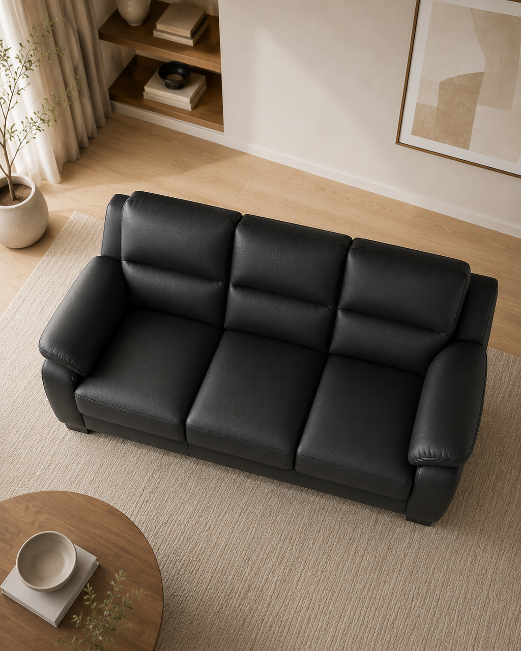 Dalton Genuine Leather Sofa