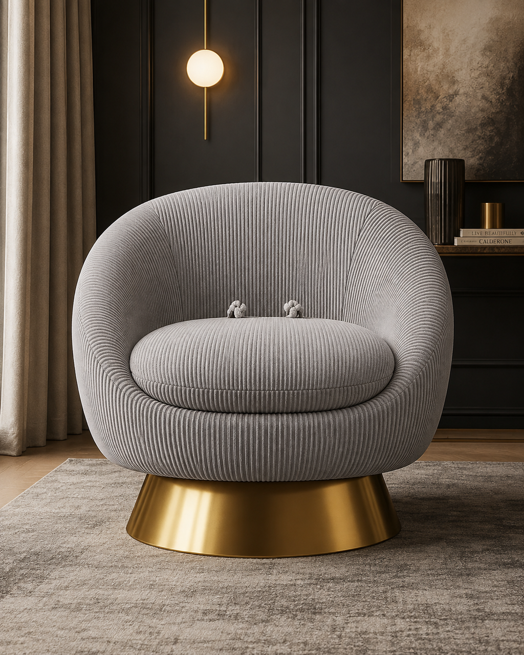 Opaline Fabric Lounge Chair