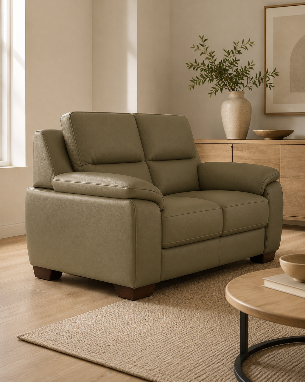 Somerby Faux Leather Sofa