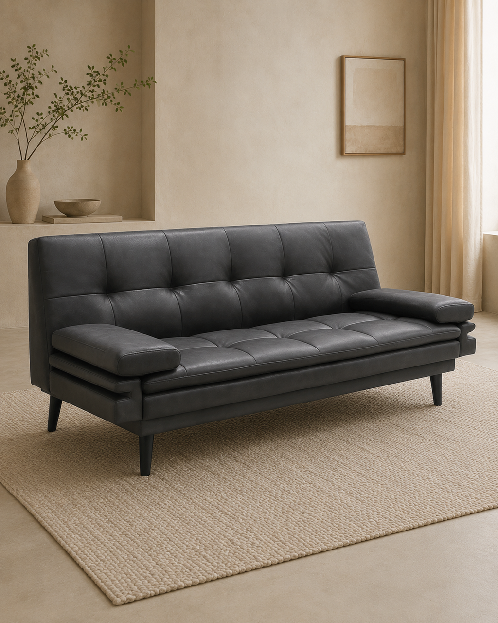 Varen Faux Leather Sofa Bed