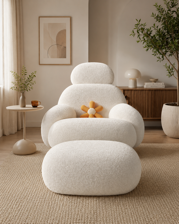 Rumi Fabric Rocking Lounge Chair