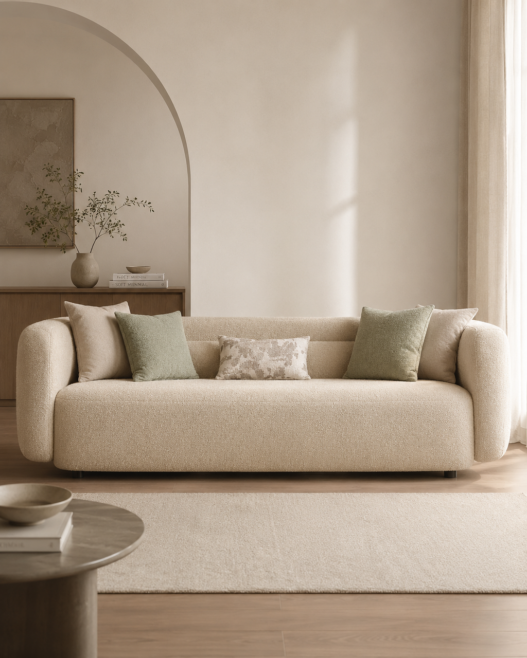 Cavelle Teddy Fabric Sofa