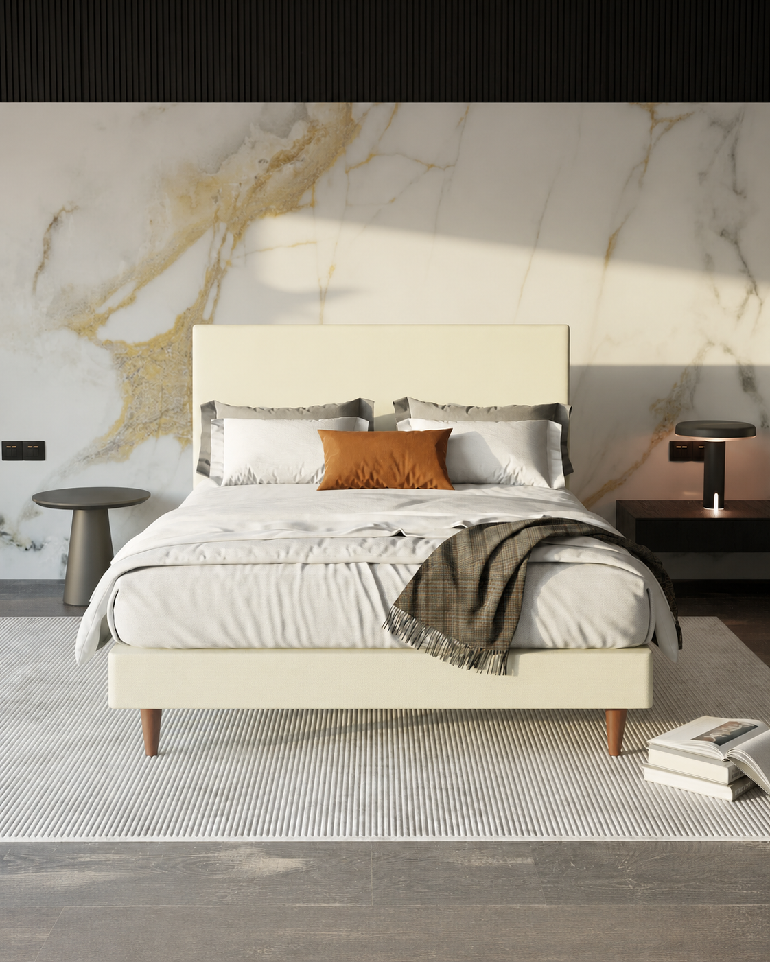 Aeris Faux Leather Bed Frame