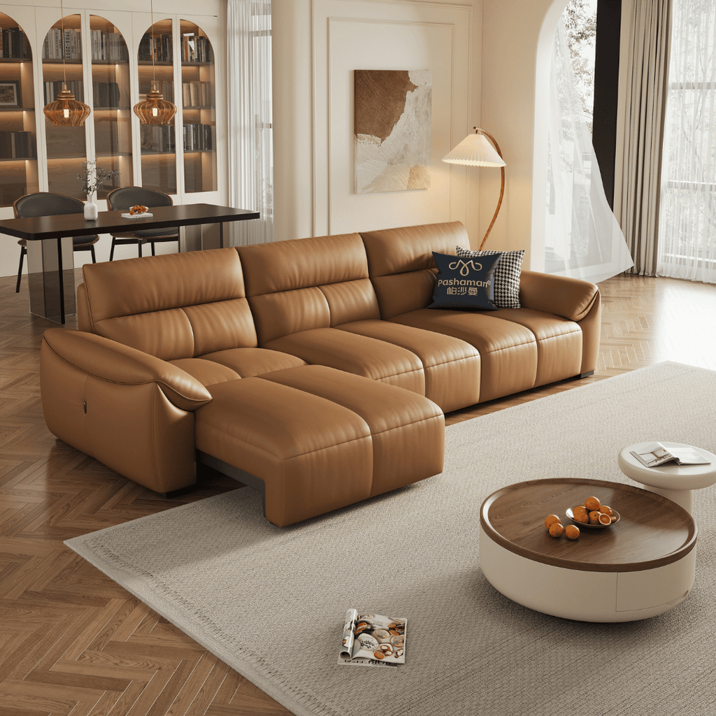 Ginny Leather Electric Sofa Bed by Esteller