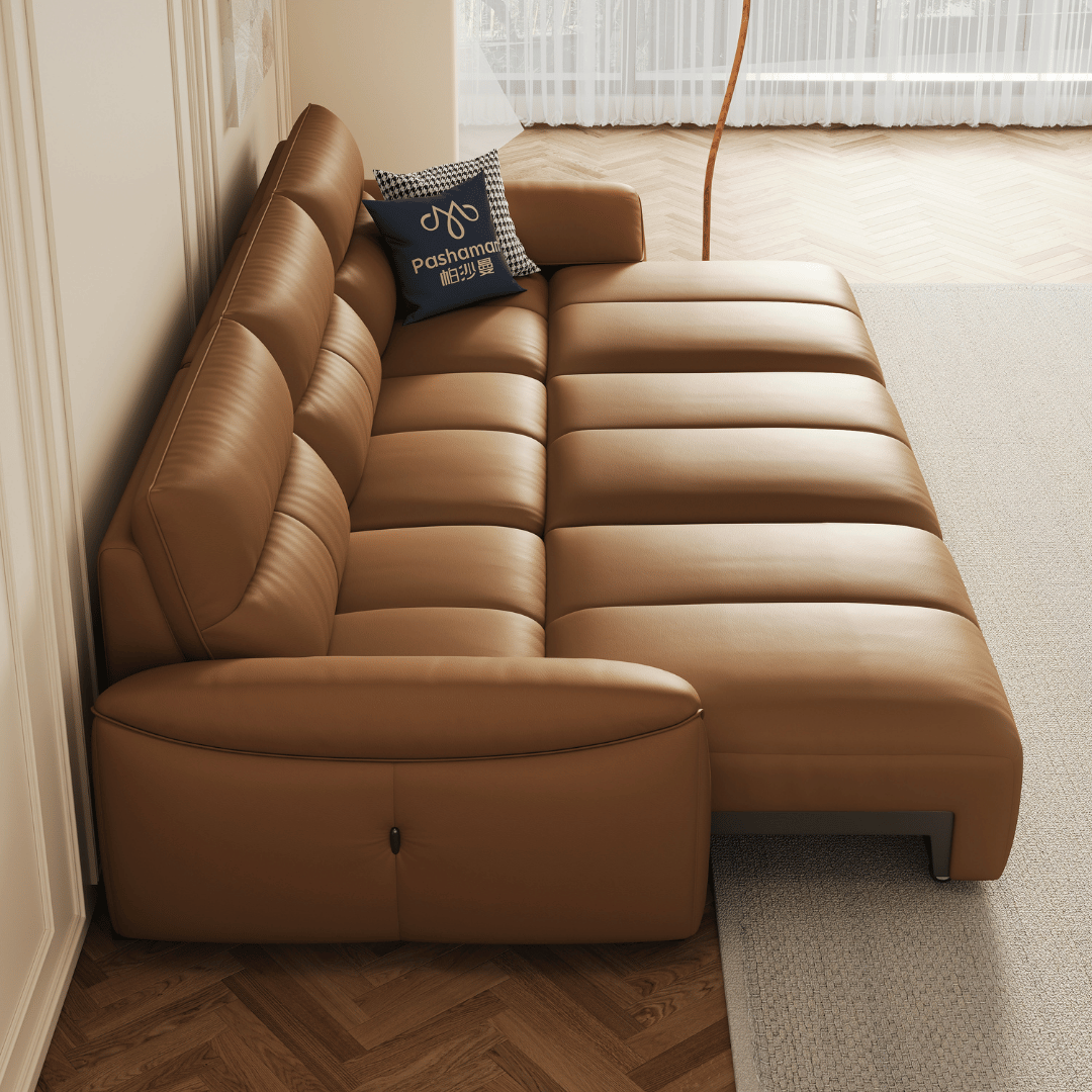 Ginny Leather Electric Sofa Bed by Esteller
