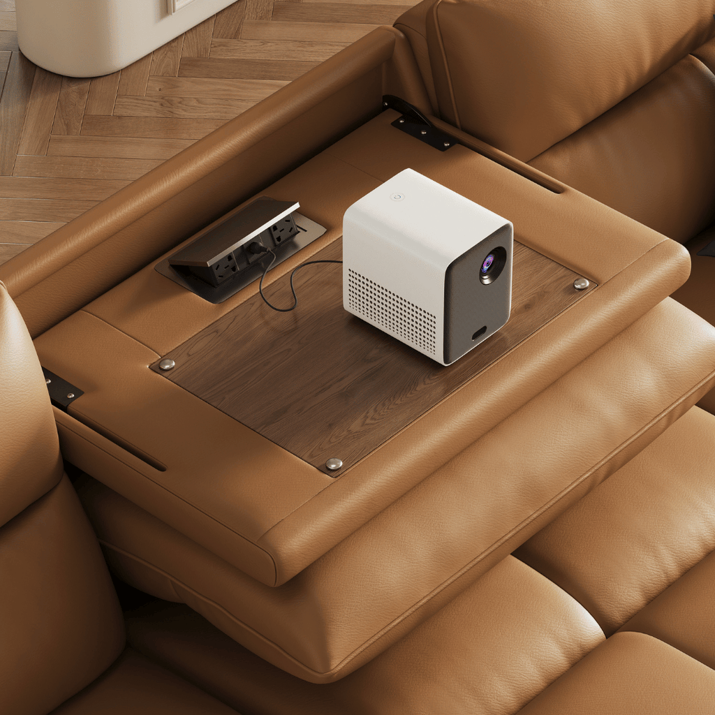 Ginny Leather Electric Sofa Bed by Esteller