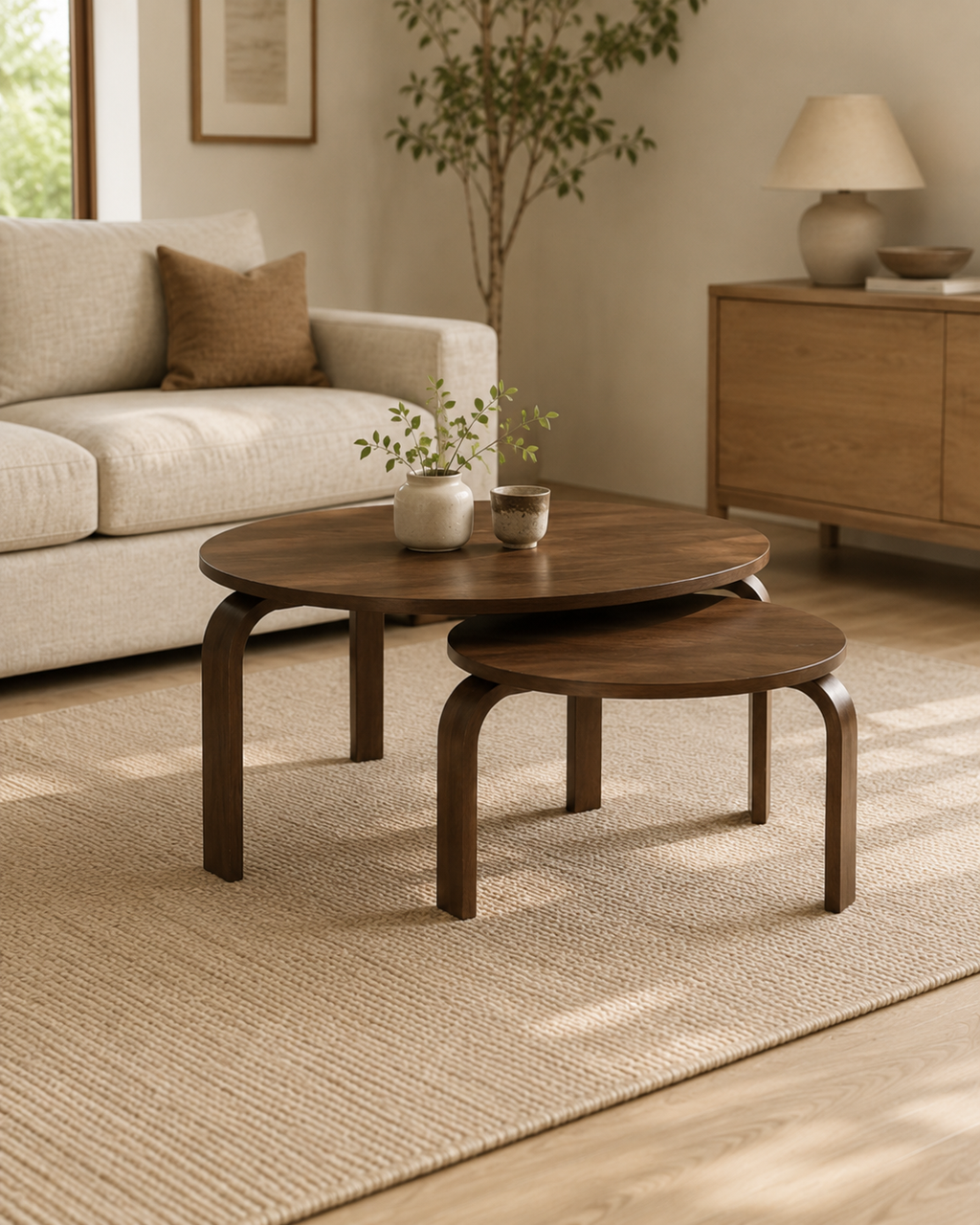 Orla Wooden Nesting Coffee Table