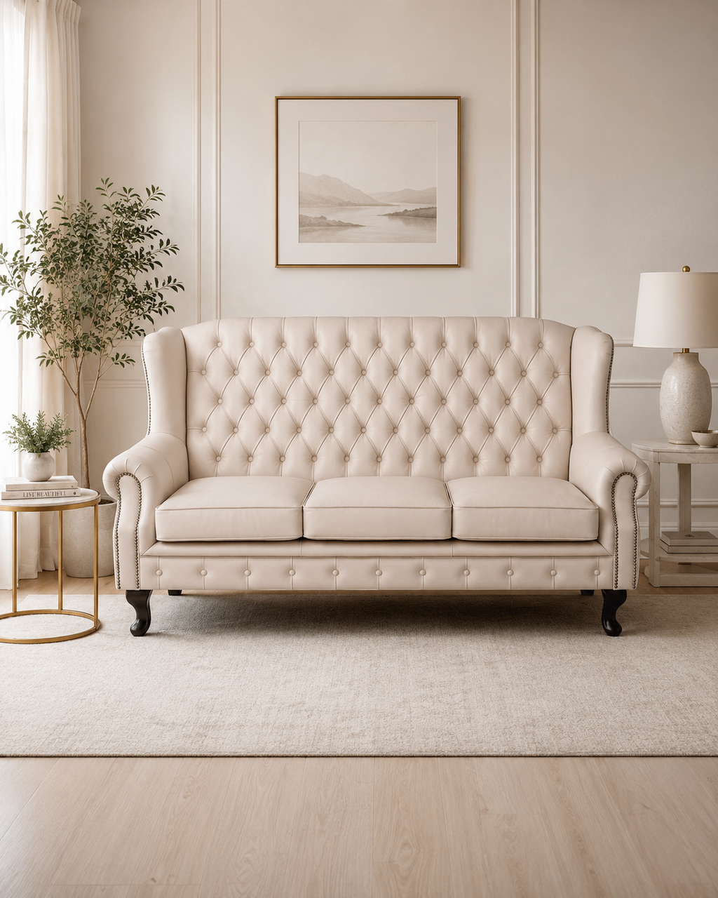 Rothwell Genuine Leather Highback Sofa
