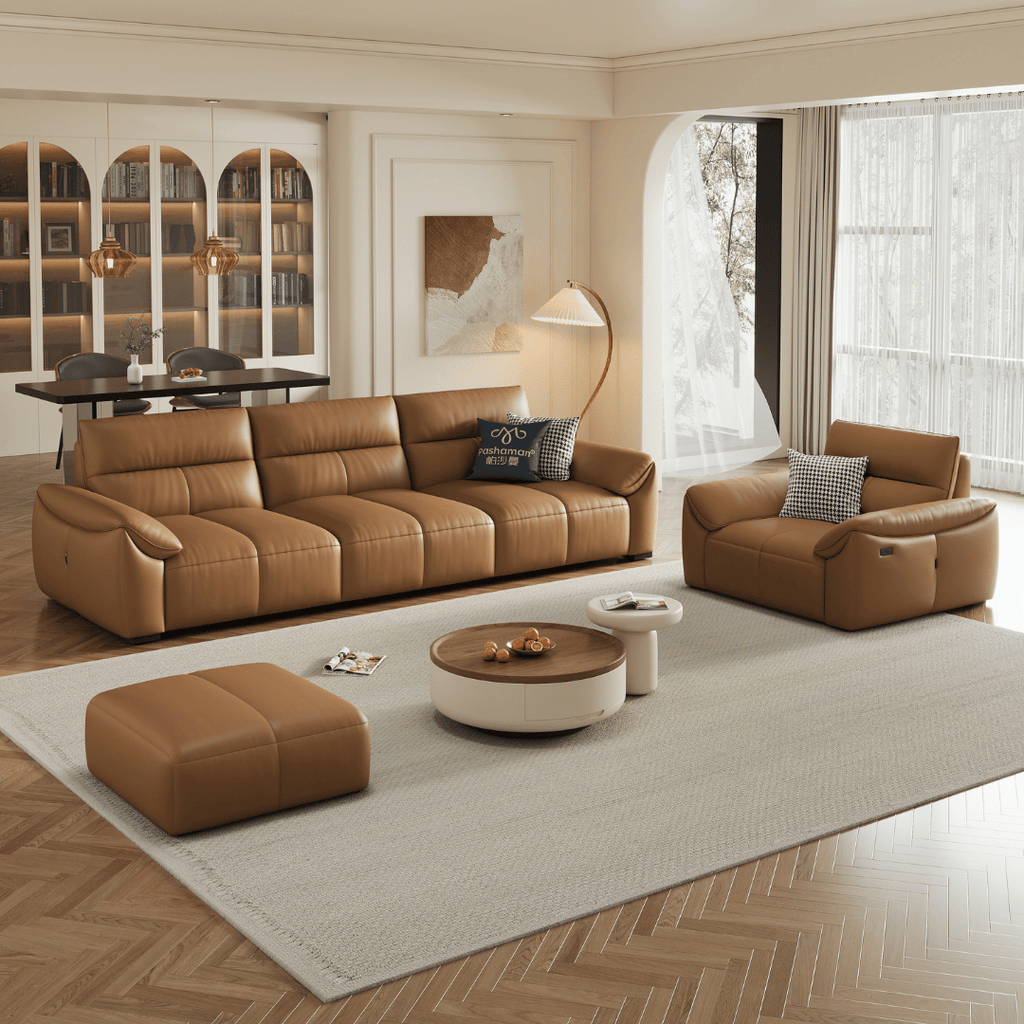 Ginny Leather Electric Sofa Bed by Esteller