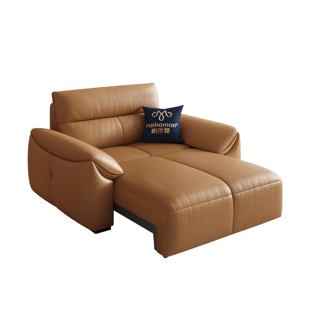 Ginny Leather Electric Sofa Bed by Esteller