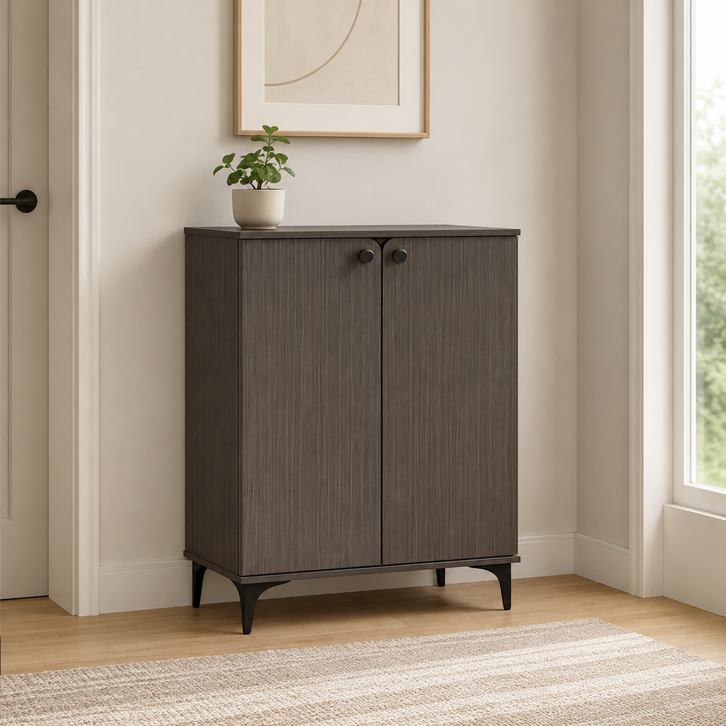 Sable 2 Door Shoe Cabinet (80cm)