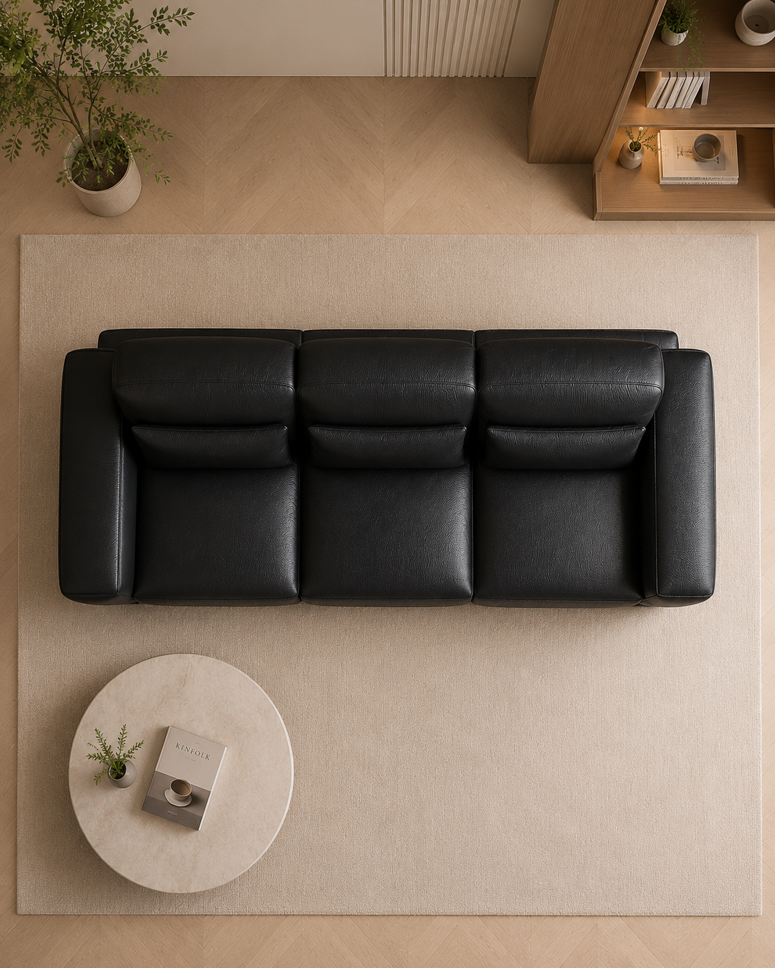 Vesper Genuine Leather Sofa