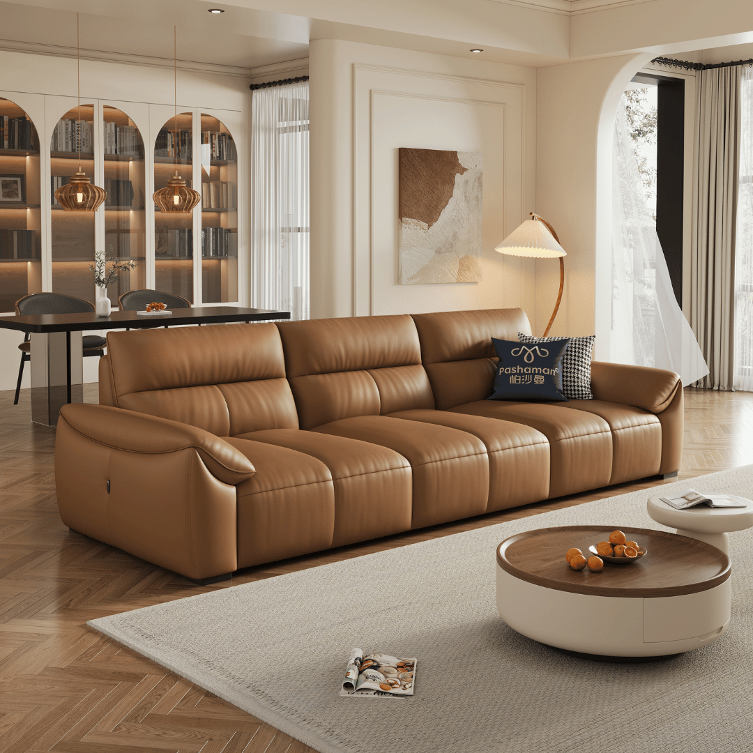 Ginny Leather Electric Sofa Bed by Esteller