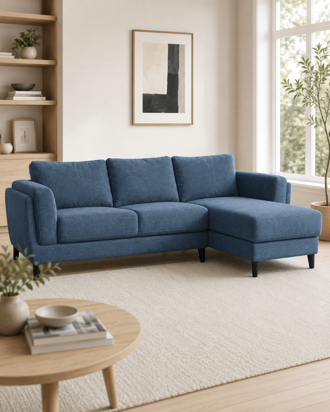 Carlton Fabric Chaise Sofa