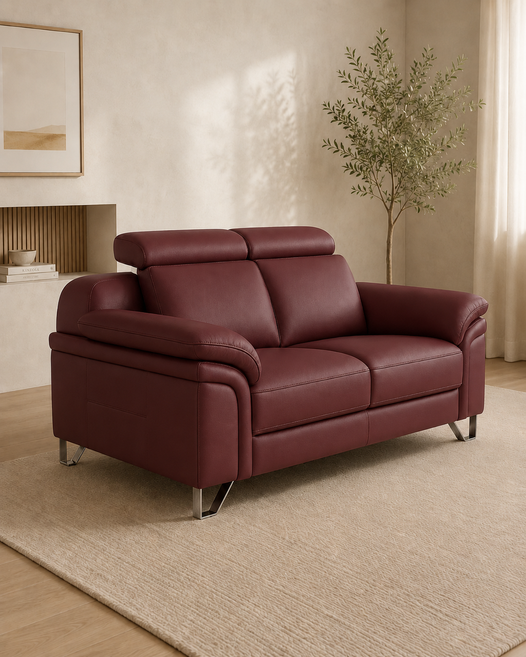Vantor Faux Leather Sofa