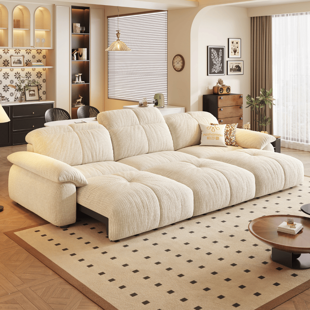 Wriggs Fabric Electric Sofa Bed by Esteller (Water Repellent & App + Remote Control)