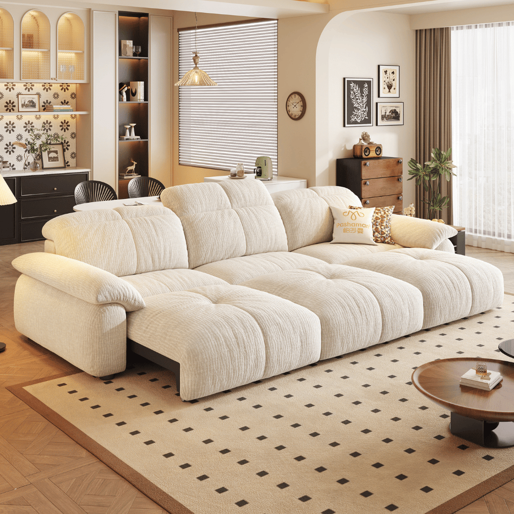 Wriggs Fabric Electric Sofa Bed by Esteller (Water Repellent & App + Remote Control)