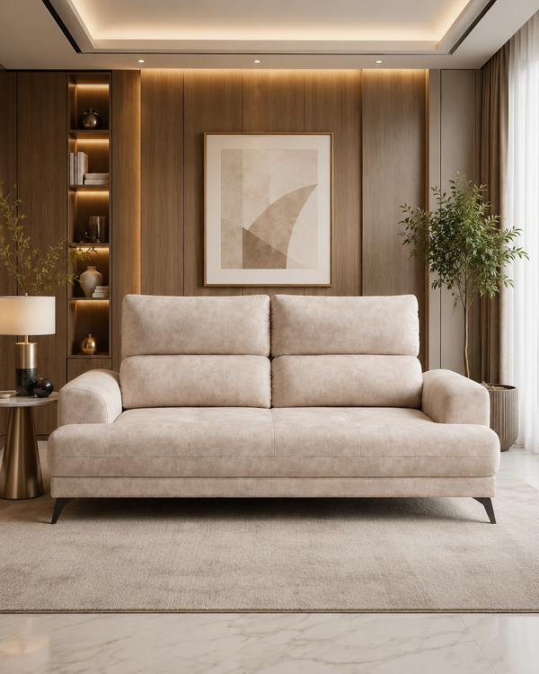 Maren Fabric Adjustable Backrest Sofa